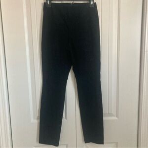 Theory Black Velvet Pants Women's Size 2 Slim Cotton Blend